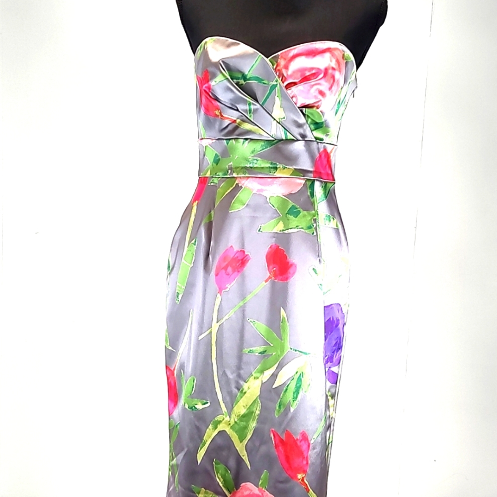 Floral Strapless Dress